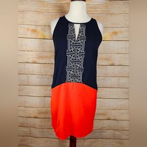 THML Sleeveless NWT Colorblock Embroidered Dress Size Large